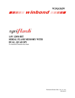 W25Q128JWSIQ Datasheet PDF Winbond