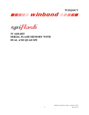 W25Q16CVSNAP Datasheet PDF Winbond