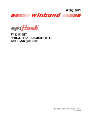 W25Q128BVBIG Datasheet PDF Winbond