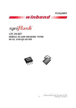 25Q20BWVIG Datasheet PDF Winbond