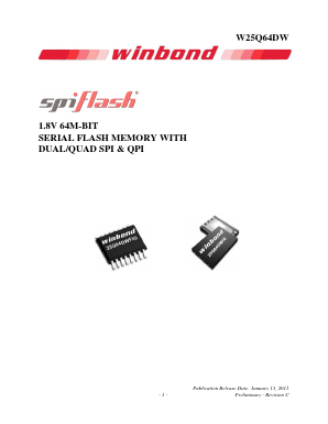 25Q64DWIG Datasheet PDF Winbond