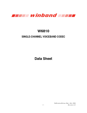 W6810IS Datasheet PDF Winbond