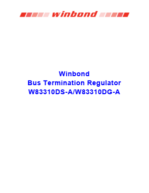 W83310DG-A Datasheet PDF Winbond