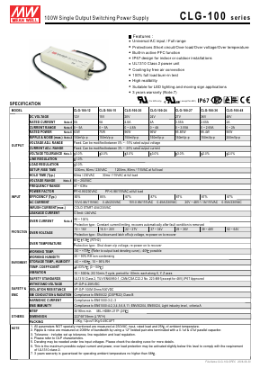 CLG-100-12 Datasheet PDF XP Power Limited