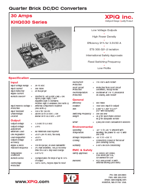 KHQ03048S1V5AL Datasheet PDF XP Power Limited