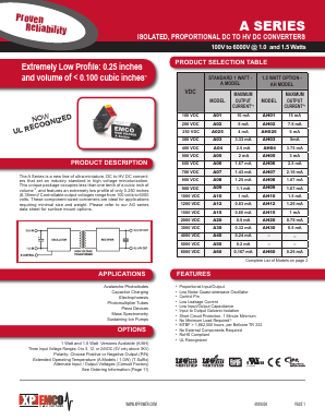 AH15N-12T Datasheet PDF XP Power Limited