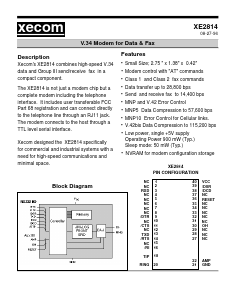 XE2814 Datasheet PDF Xecom