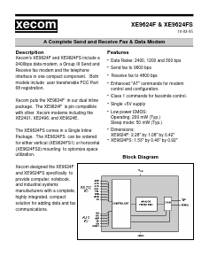 XE9624FS1 Datasheet PDF Xecom