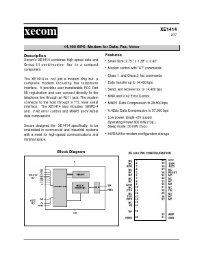 XE1414 Datasheet PDF Xecom