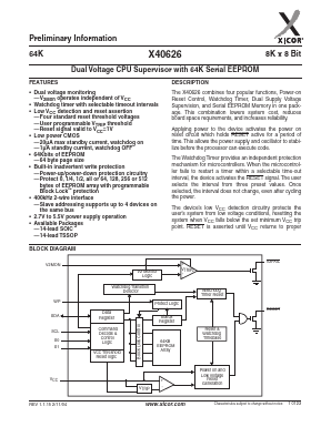 X40626S14I-4.5A Datasheet PDF Xicor -> Intersil