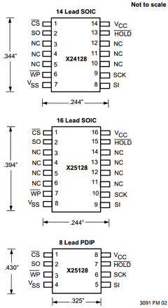 X25128 Datasheet PDF Xicor -> Intersil
