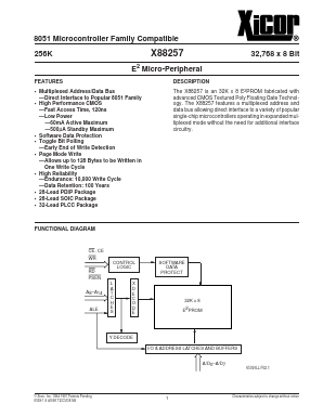 X88257SI Datasheet PDF Xicor -> Intersil