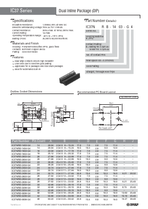 IC37NRB-1403-G4 Datasheet PDF Yamaichi Electronics Co., Ltd.