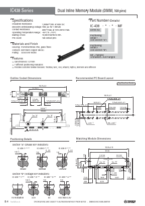 IC-438-3-4-MF Datasheet PDF Yamaichi Electronics Co., Ltd.
