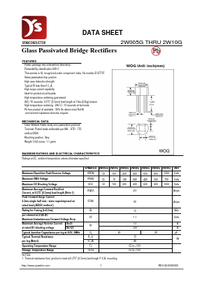 2W005G Datasheet PDF Yea Shin Technology Co., Ltd
