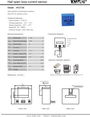 HK3106 Datasheet PDF Beijing Yaohuadechang Electronic Co., Ltd.