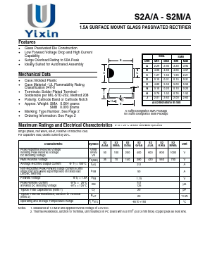 S2DA-7 Datasheet PDF Shenzhen Yixinwei Technology Co., Ltd.