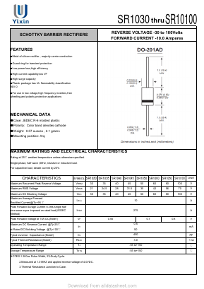 SR1035 Datasheet PDF Shenzhen Yixinwei Technology Co., Ltd.