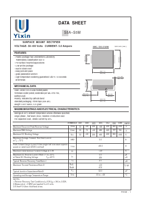 S5K Datasheet PDF Shenzhen Yixinwei Technology Co., Ltd.