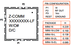 V616ME10 Datasheet PDF Z-Communications, Inc