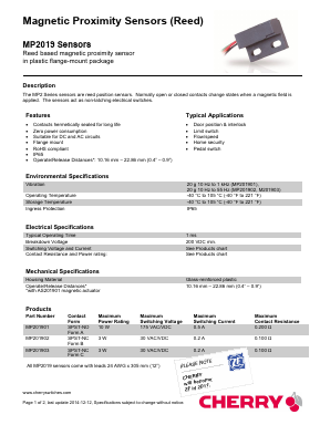 MP201902 Datasheet PDF [ZF Friedrichshafen AG