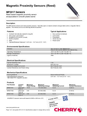 MP201703 Datasheet PDF [ZF Friedrichshafen AG