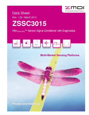 ZSSC3015NE2TR Datasheet PDF Zentrum Mikroelektronik Dresden AG