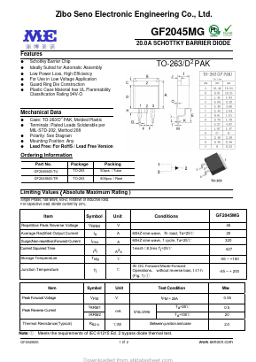 GF2045MG-TU Datasheet PDF Zibo Seno Electronic Engineering Co.,Ltd