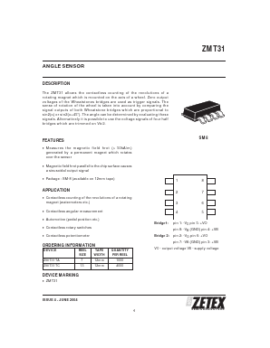 ZMT31TC Datasheet PDF Zetex => Diodes