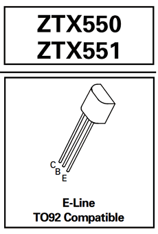 ZTX551 Datasheet PDF Zetex => Diodes