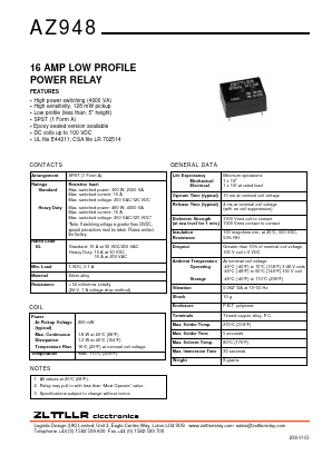 AZ948-1AT-100DE Datasheet PDF Zettler Electronics