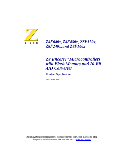 Z8F2401VN020SC Datasheet PDF Zilog